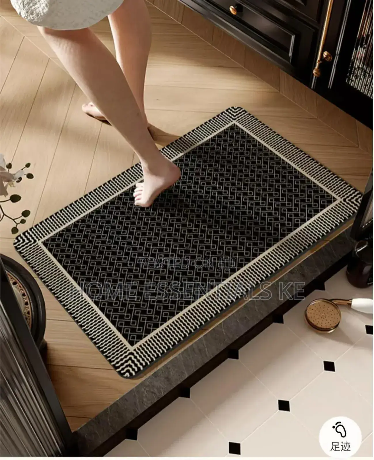 50x80cm Diatom Mud Absorbent Mat , Anti Slip, Quick Drying