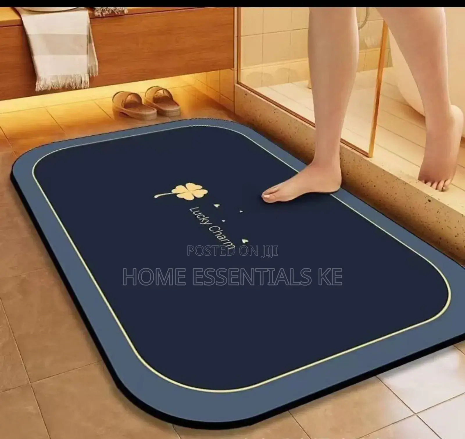 50x80cm Diatom Mud Absorbent Mat , Anti Slip, Quick Drying