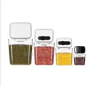 *4 PCS Airtight Food Storage Container*4.6l,2.7l,1.3l,0.35l