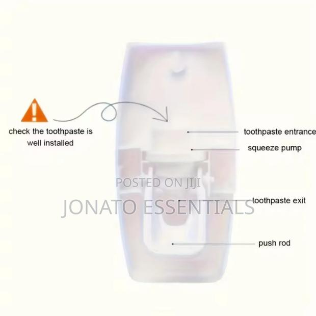 Automatic Toothpaste Dispenser With Toothbrush Holder Set - thumbnail 3