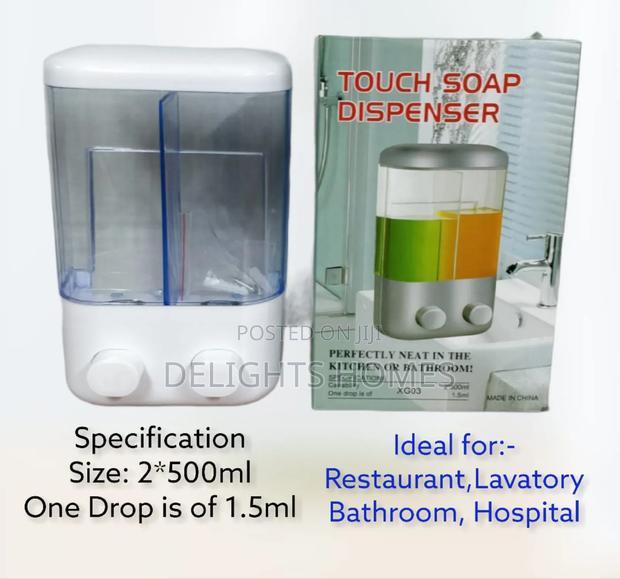 2*500ml Double Touch Soap Dispenser-Be