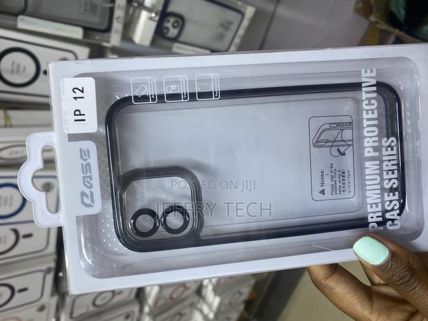 Canshn iPhone 12 Clear Case With Metal Ring Camera Lense - main view