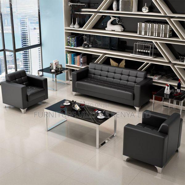 Office Sofas: Office Reception Area Seating Set for 5 - thumbnail 3