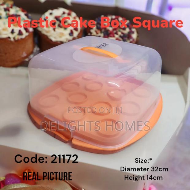 Plastic Cake Box Round-B - thumbnail 2