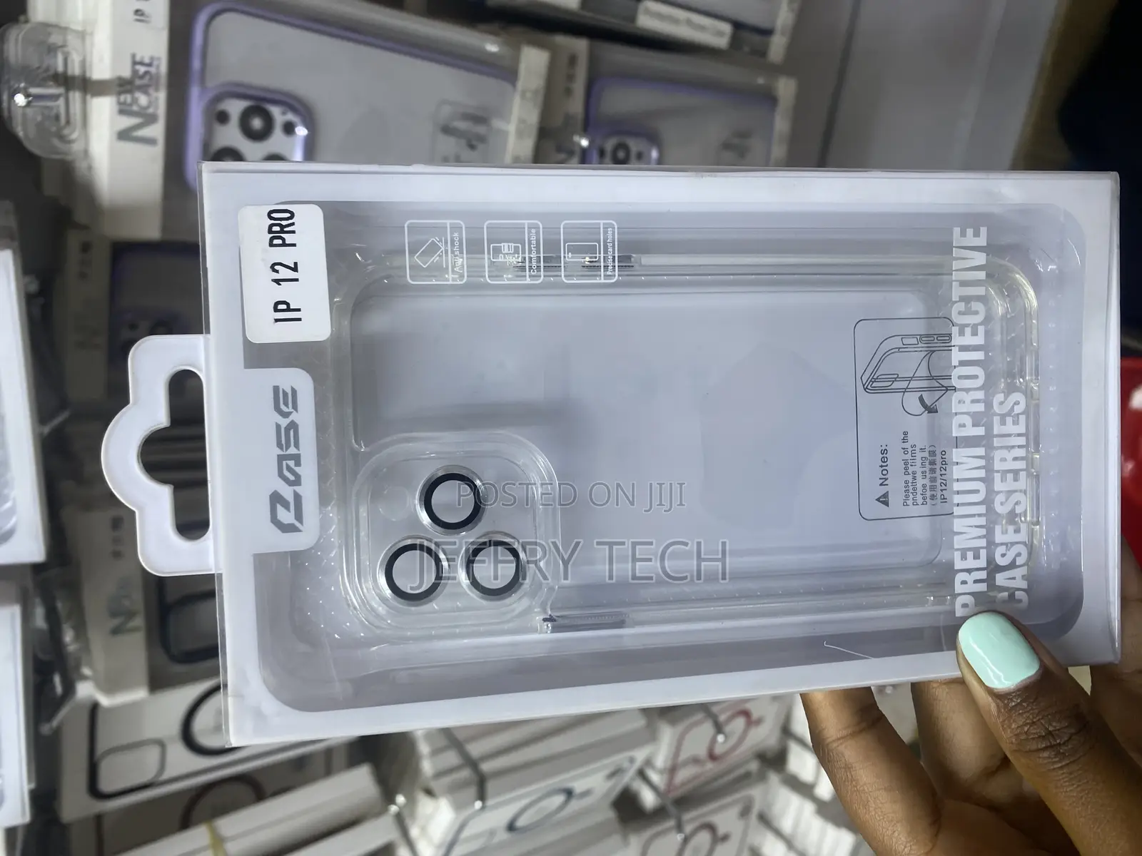 Infosun iPhone 12 Pro New Skin Clear Case With Metal Lense