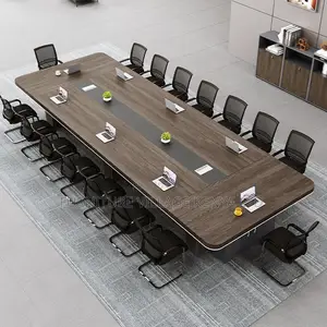Office Table:3-Meter Collaborative Work Office Staff Table