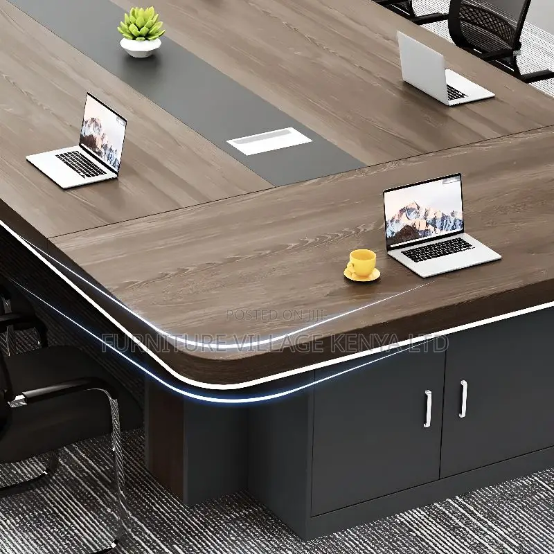Office Table:3-Meter Collaborative Work Office Staff Table