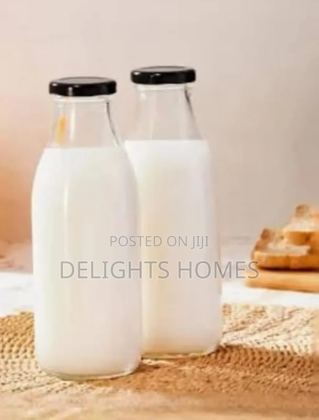 Milly Glass Milk Bottle 1000ml -B