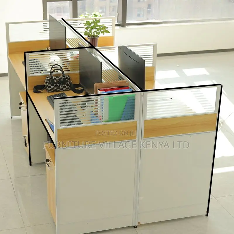 Workstations: Office Shared Modular Work Desk(4-Seater)