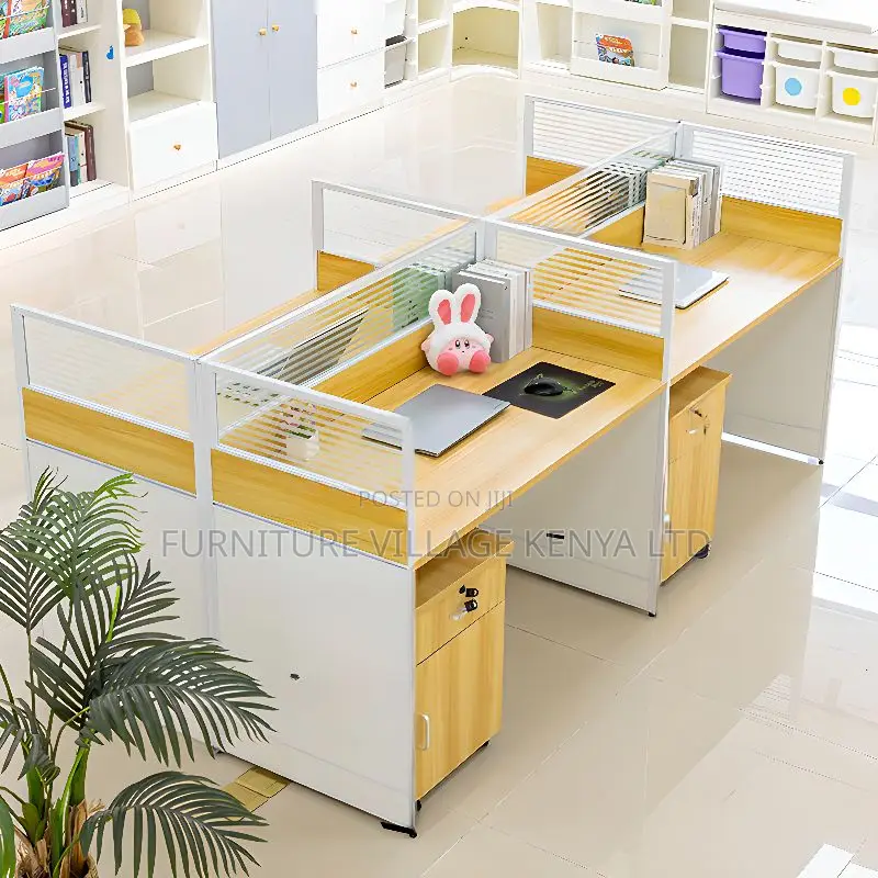 Workstations: Office Shared Modular Work Desk(4-Seater)