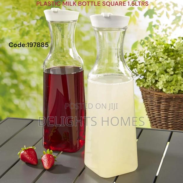 Plastic Milk Bottle Square 1.5ltrs-Pa - main view