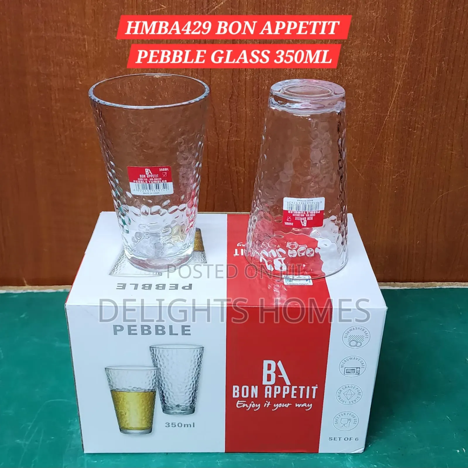 Bon Appetit Pebble Glass 350ml