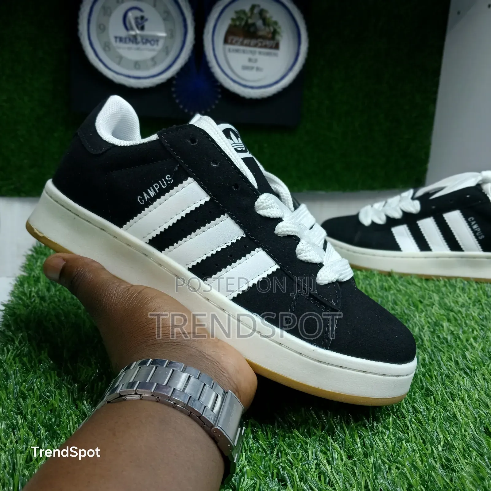 Adidas Campus Black, White, Grey