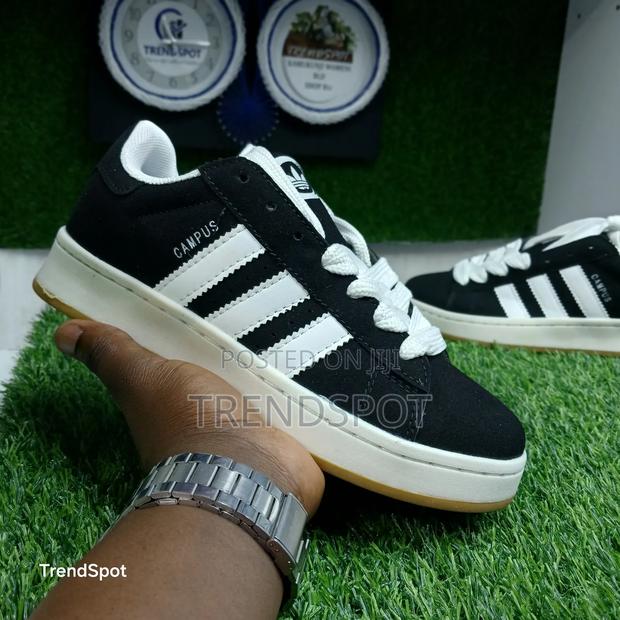 Adidas Campus Black, White, Grey