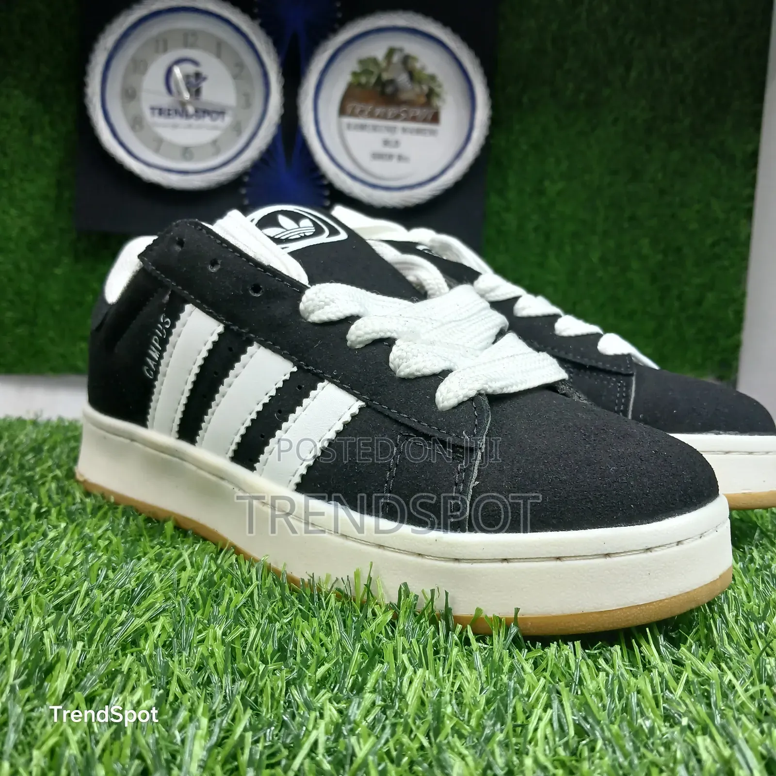 Adidas Campus Black, White, Grey