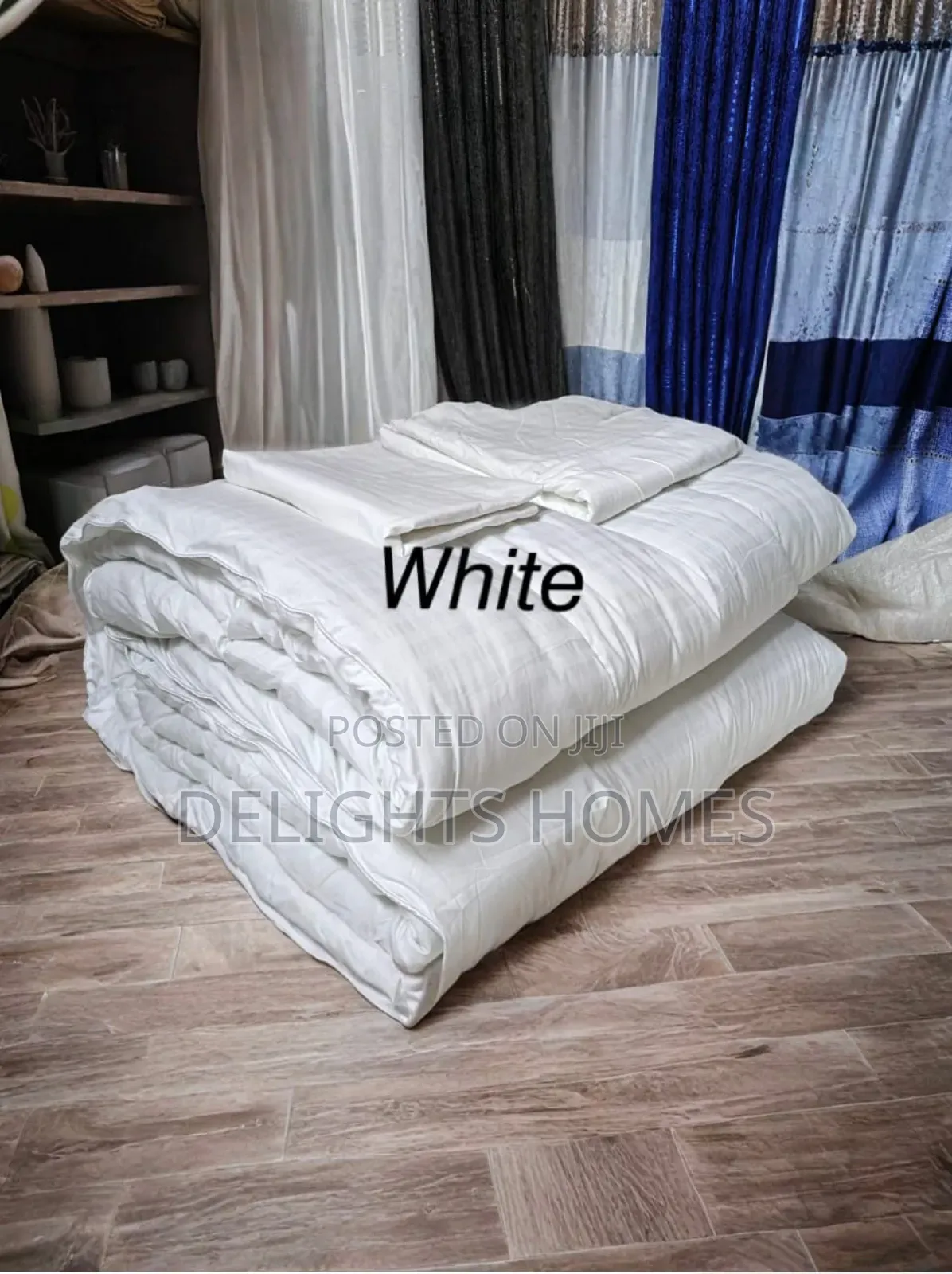 Stripped Cotton Binded Duvet Set-Sk