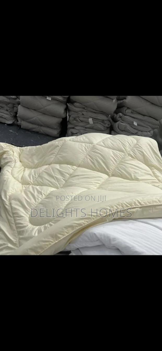 Stripped Cotton Binded Duvet Set-Sk - thumbnail 2