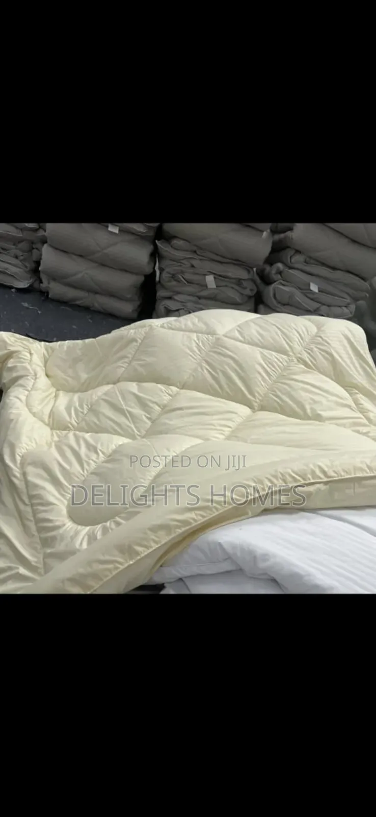 Stripped Cotton Binded Duvet Set-Sk