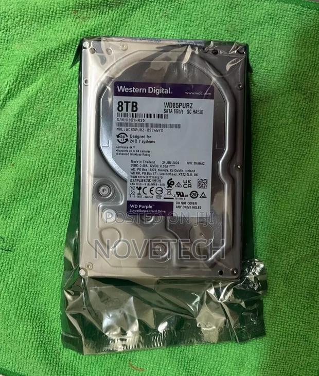 Wd 8tb Purple Surveillance CCTV Internal Hard Drive HDD 8tb