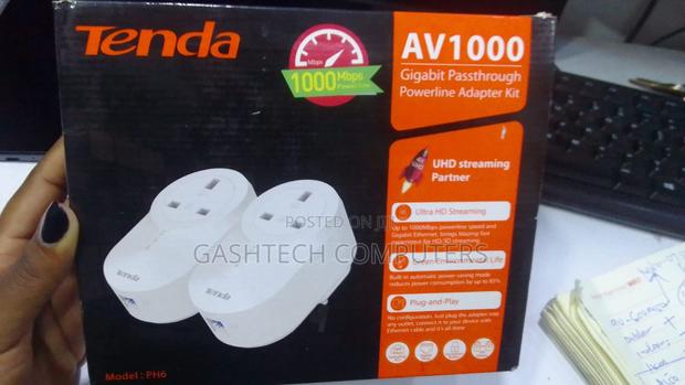 Tenda Av1000 Gigabit Passthrough Powerline Adapter Kit