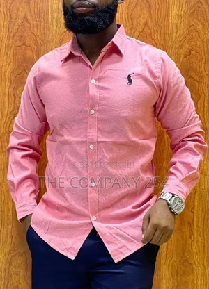 Quality Cotton Long-Sleeved Polo Collar Casual Shirts