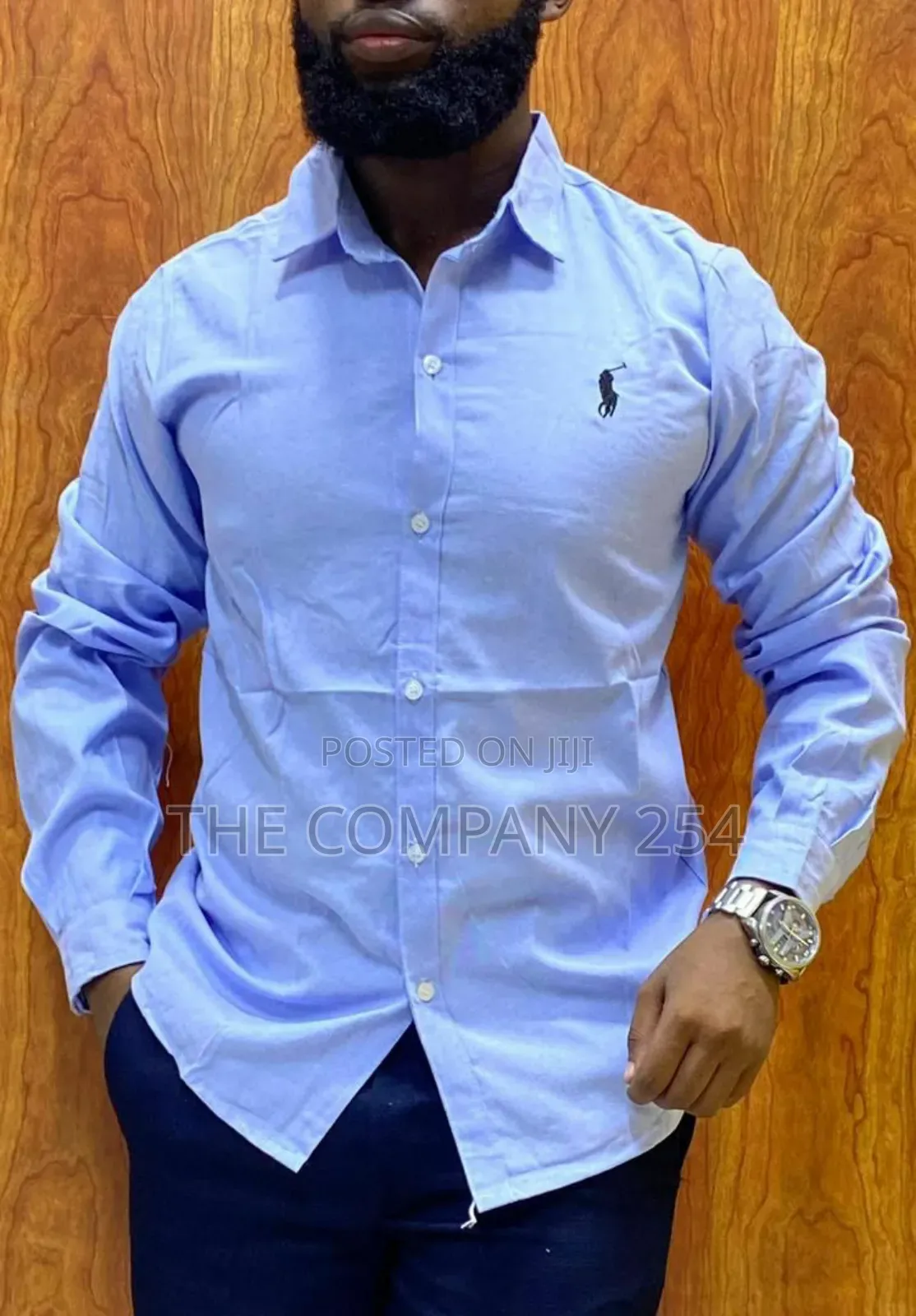 Quality Cotton Long-Sleeved Polo Collar Casual Shirts