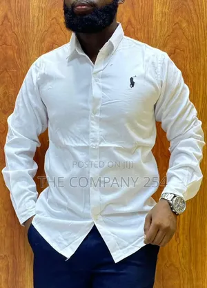 Quality Cotton Long-Sleeved Polo Collar Casual Shirts