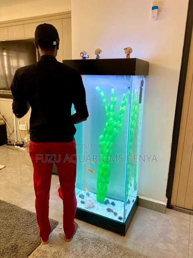 All-in-One Aquarium Tower With 10 Fish Accessories