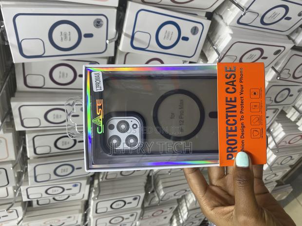 Casekoo iPhone 12 Pro Max Magsafe Translusent Black Case - main view