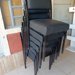 Office Chair ; Black Stackable Cataline Visitors Chair