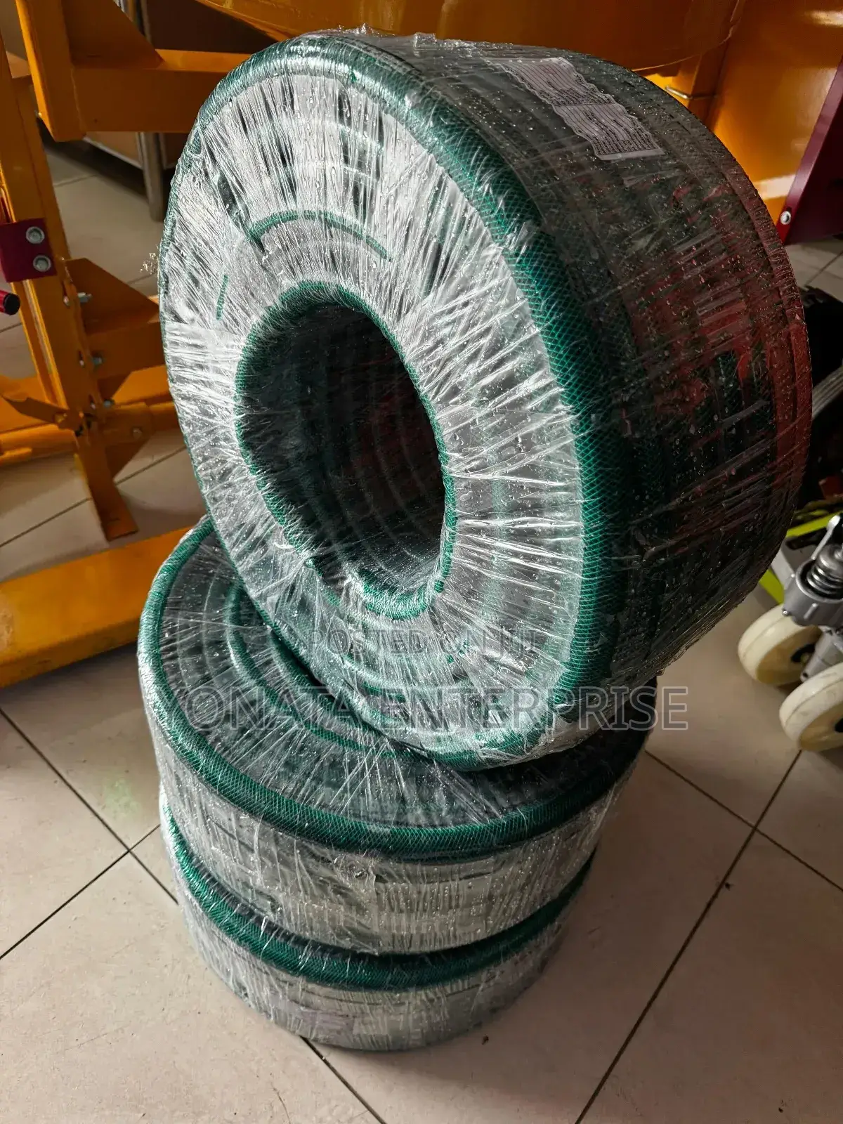 Green Braided Hose Pipe