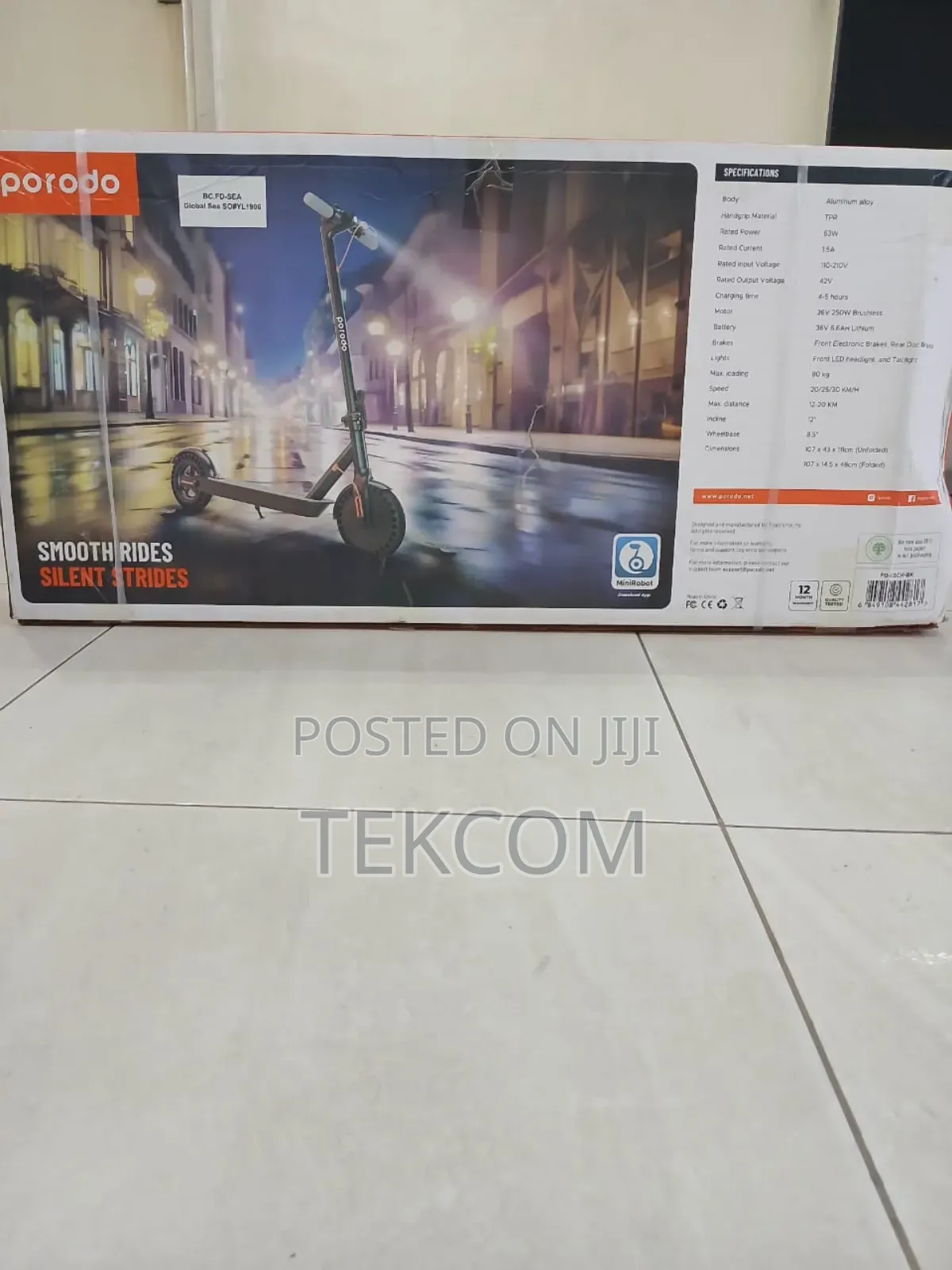 Porodo Electric City Scooter Pro 250w