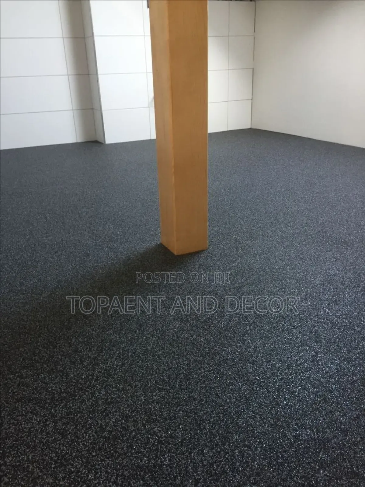 Fully Covered Grey Wall to Wall Carpet