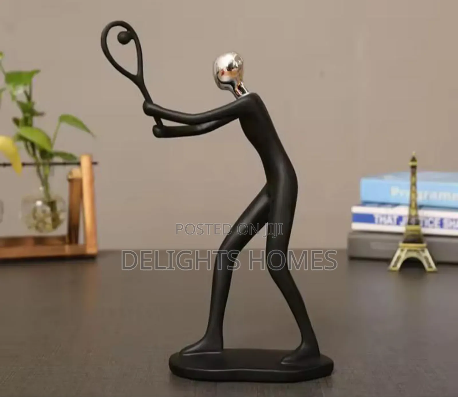 Tennis Sculpture Ceramic Decor_x