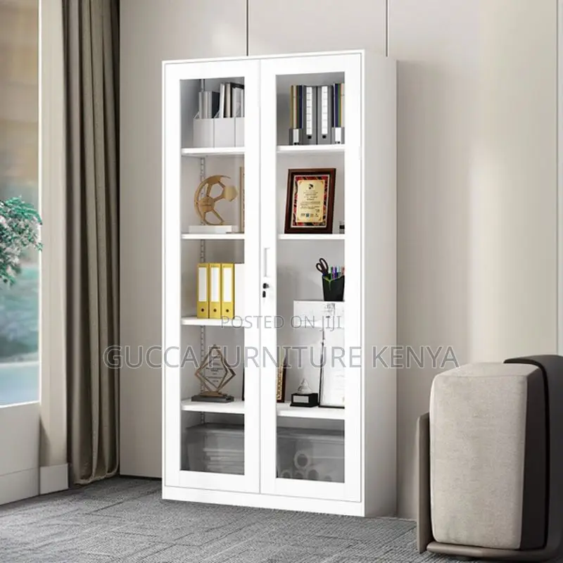 Office Cabinet:Office Open View White Steel Document Cabinet