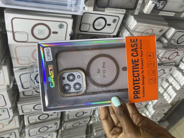 Capraro iPhone 13 Pro Translucent Matte Brown Magsafe Case - main view