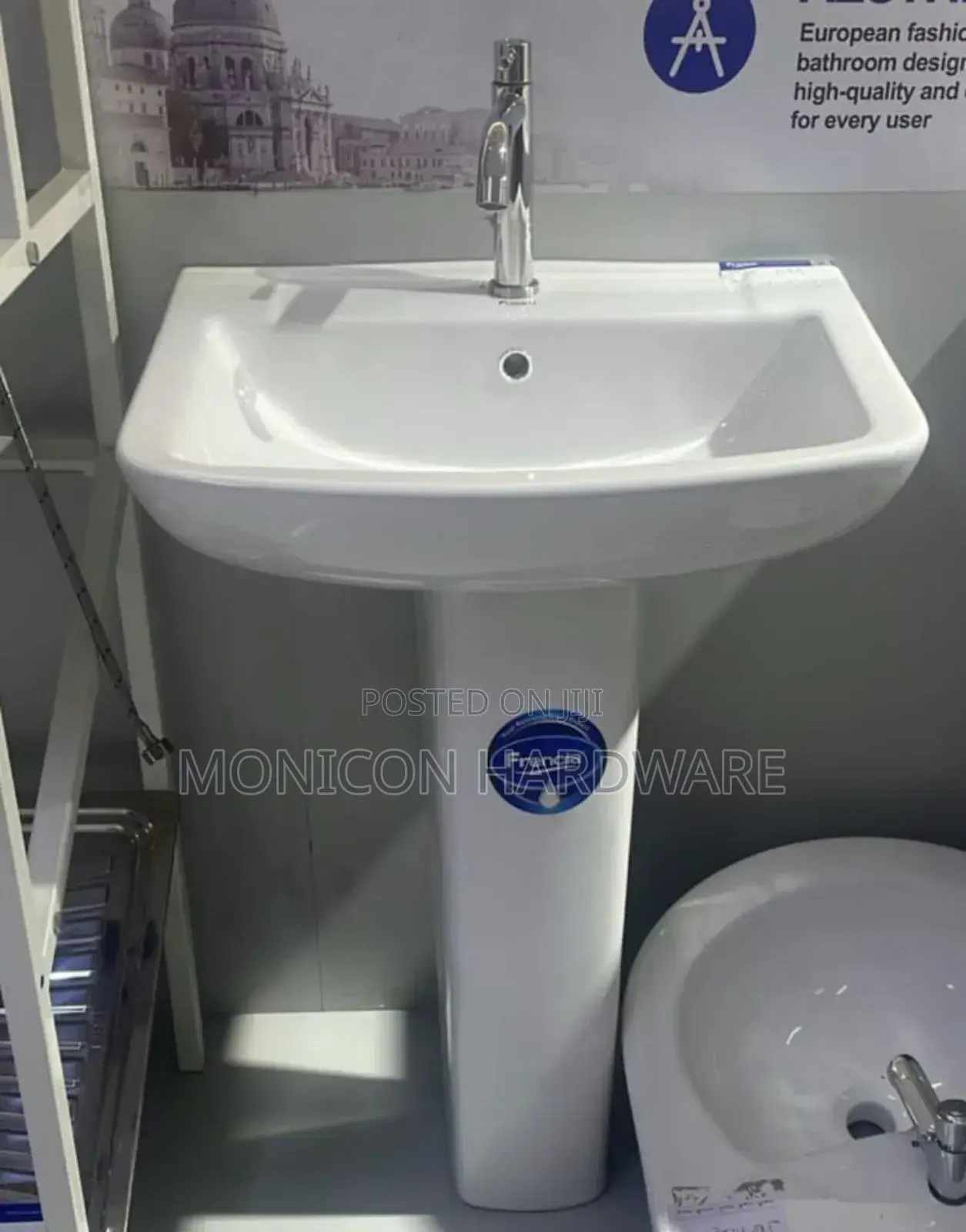 Pedestal Hand Wash Basin (Frencia)
