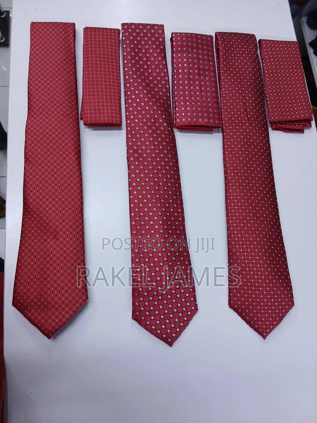 Polkadot Ties With Pocket Square - main view