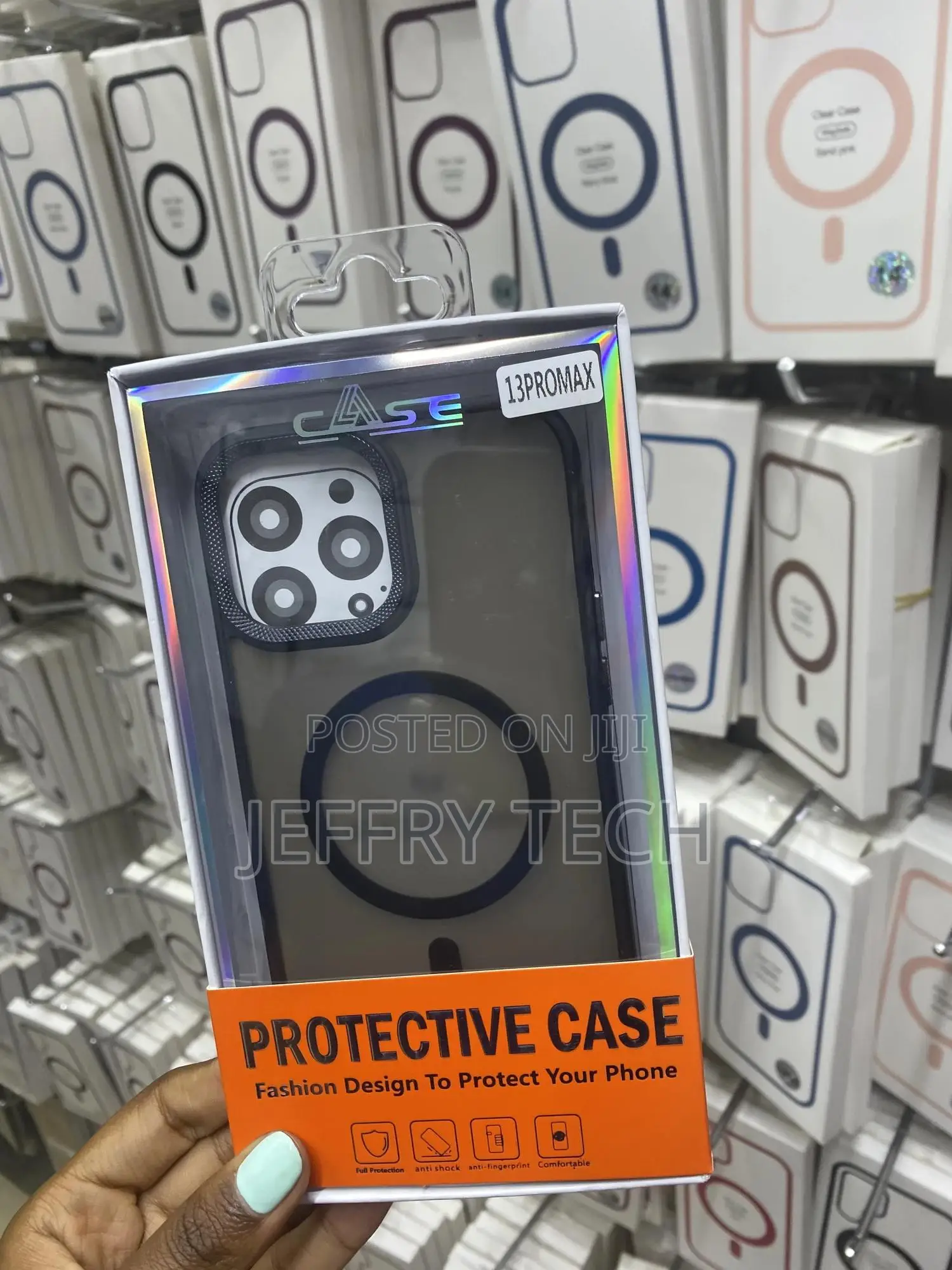 Gyizho iPhone 13 Pro Max Magsafe Translucent Black Case