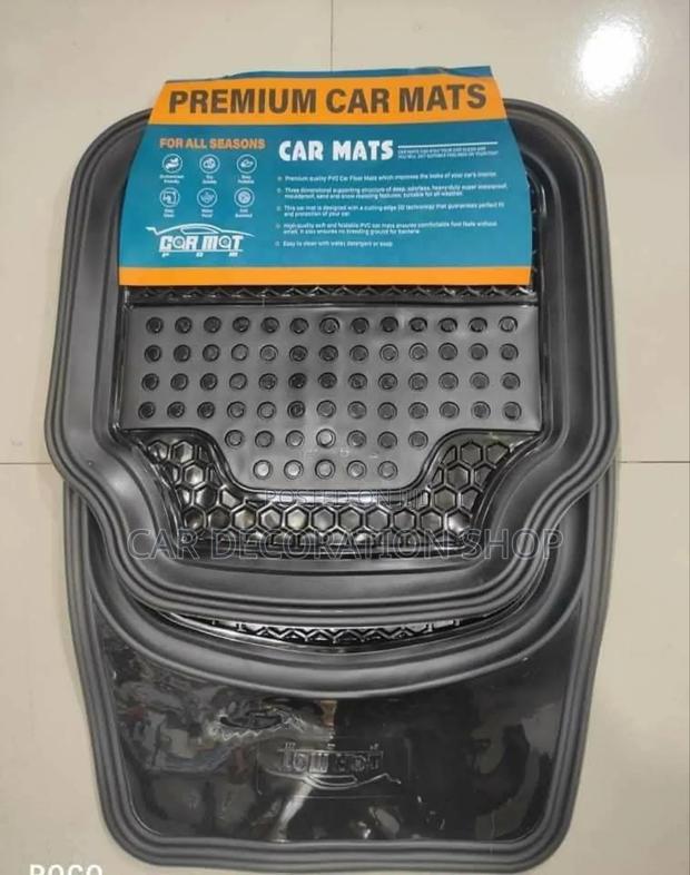 5pc Black Smoked Carpet Mats