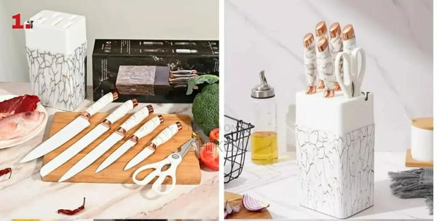 7 PCS Kitchen Knife Set Inclusive of an Acryl Stand
