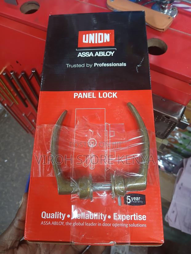 High Quality Panel Door Lock With Keys Steel