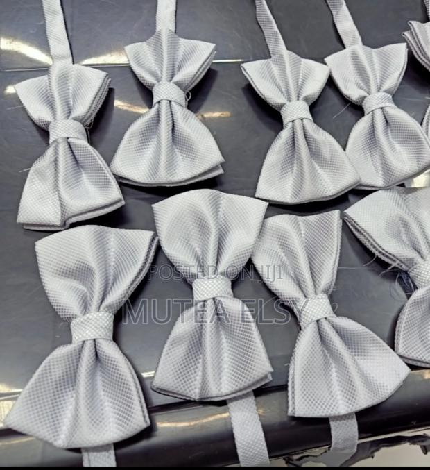 Light Grey Single Bowties - main view