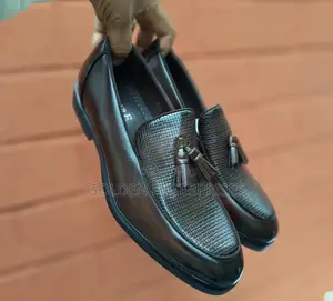 Dark Brown Laceless Moccasins Official Shoes 39-45