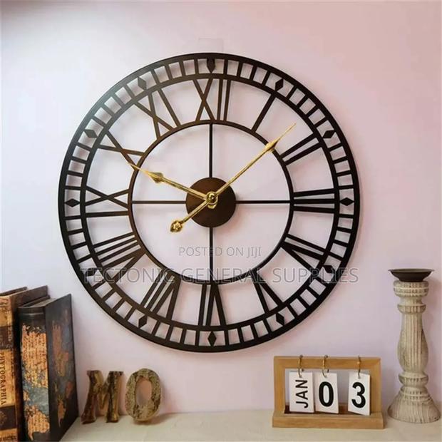 Antique Roman Wall Clock*
60cm Black Only. - thumbnail 2