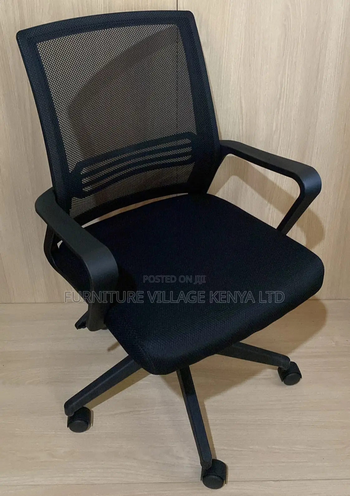 Office Chair: Staff Ergonomic Captain Mesh Seat-Firm Base