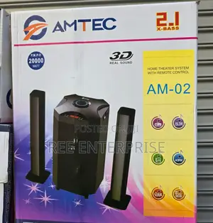 Amtec Am-02 Soundbar Super Bass Sound System Bt/Usb/Sd/Fm