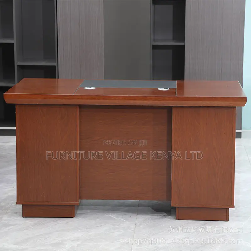 Office Desk:140cm Executive Office Desk With Storage Handles