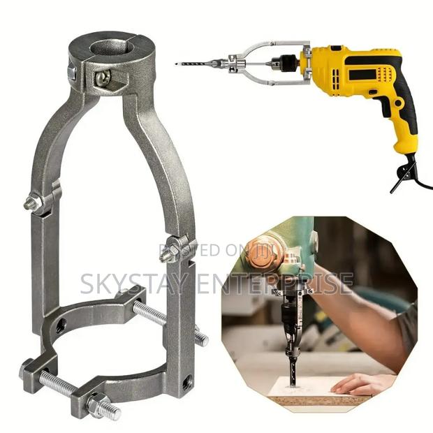 Drill Mortise Sq Tenon Attachment + 4 Drill Bits