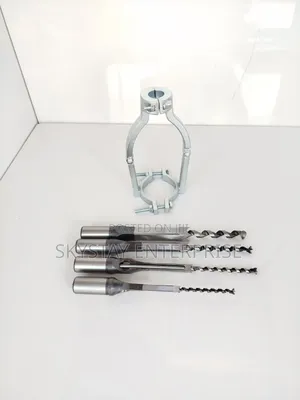 Drill Mortise Sq Tenon Attachment + 4 Drill Bits